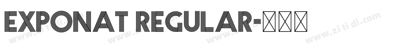 Exponat Regular字体转换